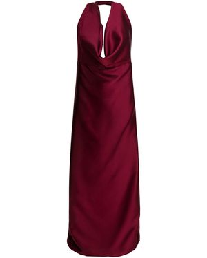 Semler Ausgestelltes Kleid mit amerikanischem Ausschnitt - Rot
