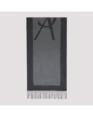 Saint Laurent Dunkelgrauer graphit schal