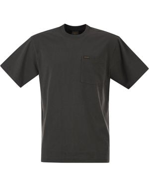 Filson Cotton T Shirt With Patch Pocket - Black
