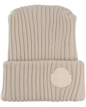 Moncler Genius Wool Cap - Natural