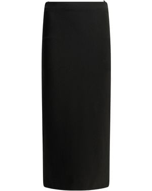 Max Mara Midi-kokerrok - Zwart