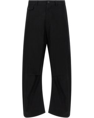 Comme Des GarÃ§ons Homme Curved Leg Pants - Black