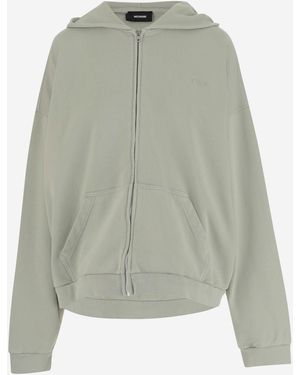 we11done We11 Dones Katoenen Sweatshirt Met Logo - Groen