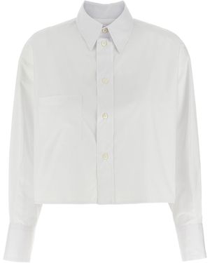 Alberto Biani Bijgesneden Shirt - Wit