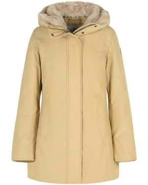 Woolrich 'Boulder' Cotton Blend Parka - Natural