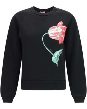 KENZO Sweater Met Tulpprint - Blauw