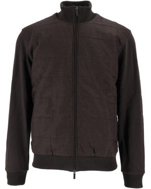 Fay Giubbino Zip Ricamo - Zwart