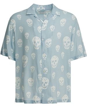 McQueen Light Viscose Shirt - Blue