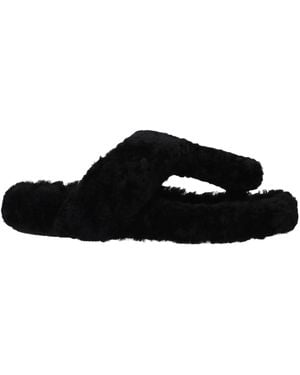Loewe Slippers And Clogs For Fur - Black