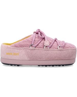 Moon Boot Flache Schuhe Rosa - Pink
