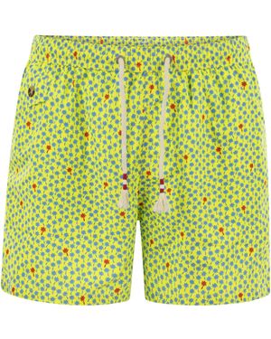 Mc2 Saint Barth Leichtes Stoffschwimmkostüm mit Druck - Grün