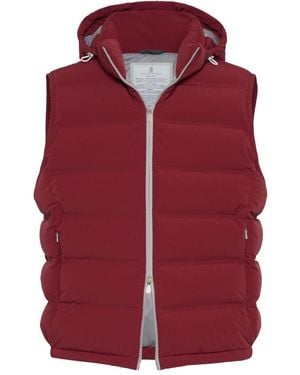 Brunello Cucinelli Gilet Imbottito - Rosso