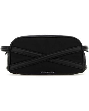 McQueen Fabric Beauty Case - Black