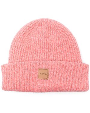A.P.C. Bonnet Michelle Accessories - Pink