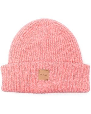 A.P.C. Bonnet Michelle Accessories - Pink