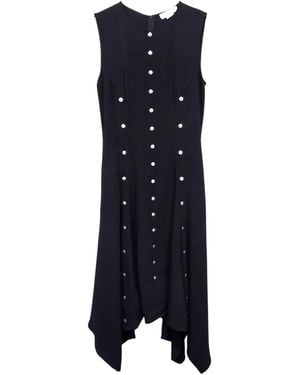 Stella McCartney Midikleid mit Druckknöpfen - Blau