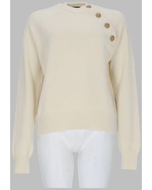 Balmain Chic Jumper For Fw26 Season - Natural