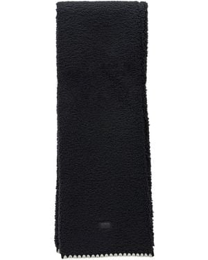 UGG "scalloped" Scarf In Fluff - Black
