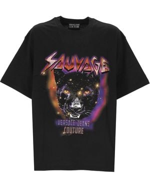 Versace Jeans Couture Crew Neck T Shirt - Black