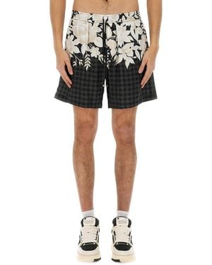 Amiri Garden" Bermuda Shorts - Black