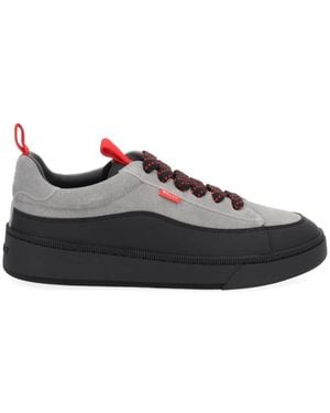 Bally Two-Tone Lace-Up Sneakers - Black