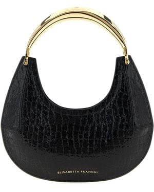Elisabetta Franchi Hobo Shoulder Bags - Black
