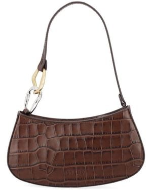 STAUD Cow Leather Shoulder Bag - Brown