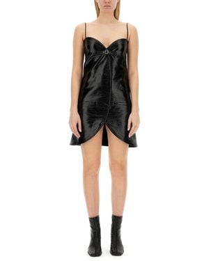Courreges Ellipse Mini Dress - Black