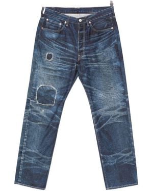 Junya Watanabe Broek Van Katoen En Nylon - Blauw
