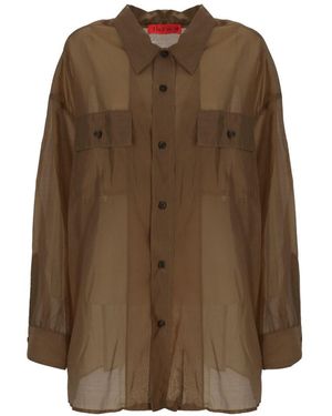 THE LATEST Het Nieuwste Shirt Met Lange Mouwen - Bruin