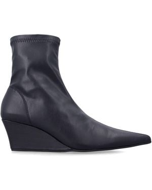 Senso Pointed-Toe Wedge Ankle Boots - Blue