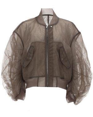 Rick Owens Nylon Bomber - Brown