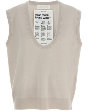 Extreme Cashmere Extremer Kaschmir 'N.423 Lord' Weste - Weiß