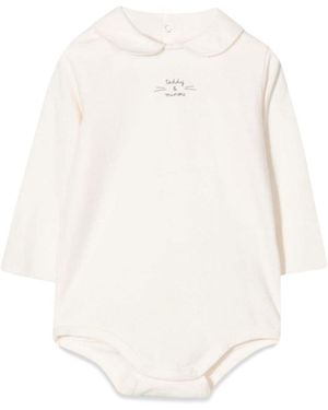 Teddy & Minou Bodysuit M/L Small Logo - White