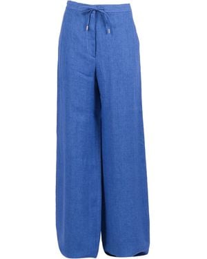 Max Mara Pantalone Lungo Pelota - Blue