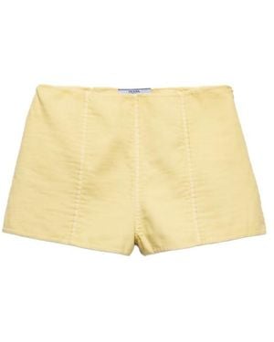 Prada Double Cotton Shorts - White