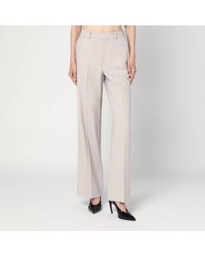 Victoria Beckham Pumice-Coloured Trousers - Natural