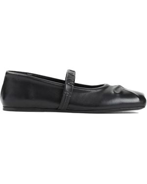 Marni Ballerine Mary Jane in Pelle Nera - Schwarz