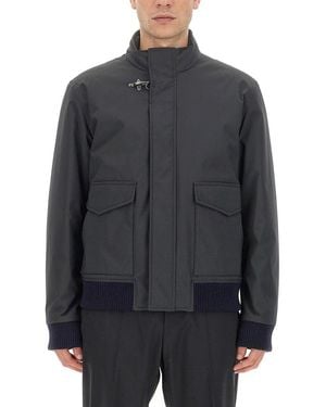 Fay Nylon Bomber Jacket - Grey