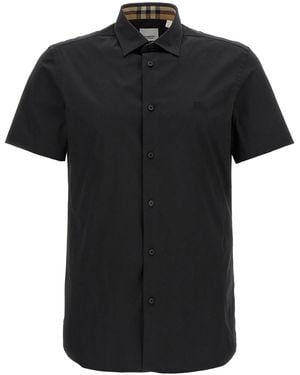 Burberry Momogram Pattern Shirt - Black