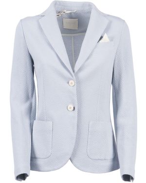 Circolo 1901 Slim Fit Nido D'ape - Blau