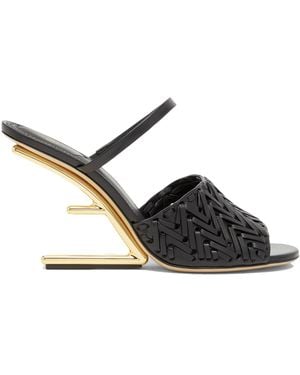 Fendi Erste Fersensandalen - Schwarz