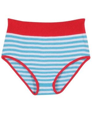 Gallo Gestreepte Bikinibroekjes - Wit