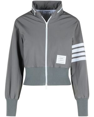 Thom Browne Giacca Poliestere Grigio