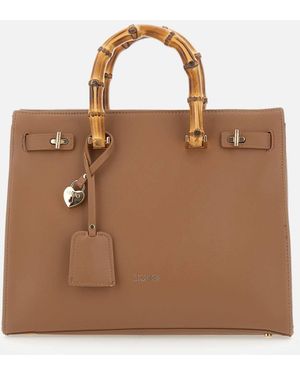 Liu Jo Melek Handtasche mit Bambusgriff - Braun