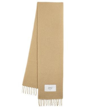 Maison Kitsuné Baby Schal Wolle braun - Natur