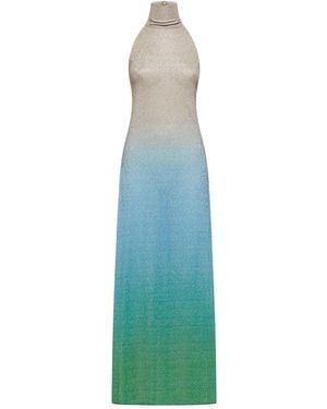 Oséree Oseee Lumiere Schatten Rollkragenpullover Kleid - Blau