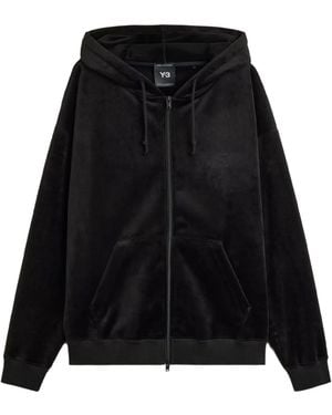 Y-3 Velvet Zip Hd - Black