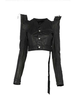 Rick Owens Fringed Jacket - Black