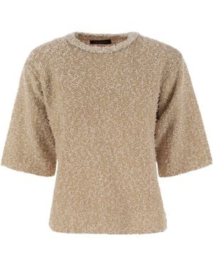 Tシャツ・カットソー FABIANA FILIPPI Tweed-effect crew-neck T-shirt Fabiana Filippi Short sleeve t-shirts for Men | Online Sale